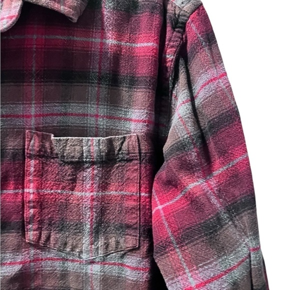 Pendleton Mason Plaid Flannel Long Sleeve Button Down Shirt Men's Size Large - Picture 3 of 6